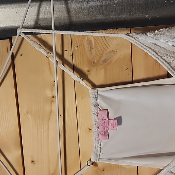 Lilly Pulitzer Delray Diamond Lace Dusk Dress Resort White Sz Medium - Picture 5 of 9